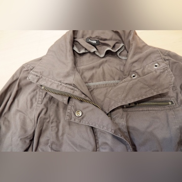 J. Crew Grey Utility Jacket - Picture 3 of 12